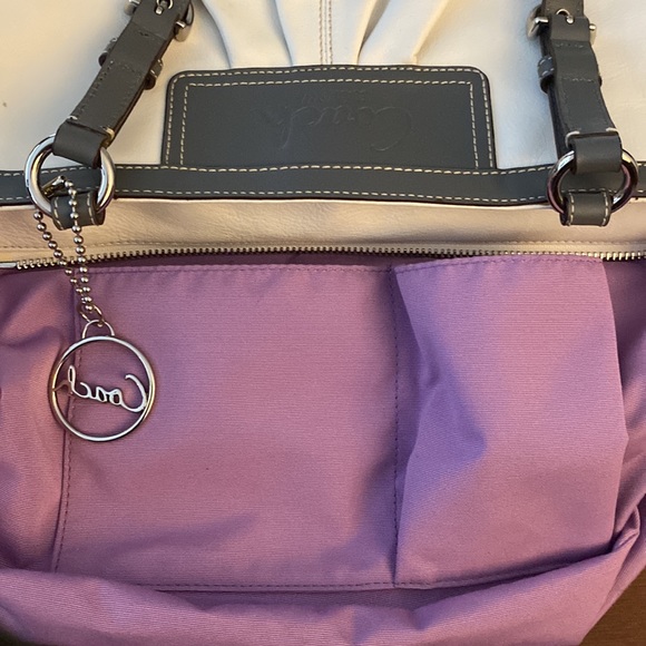 Coach East/West Leather Pleated Gallery Tote - Picture 8 of 10